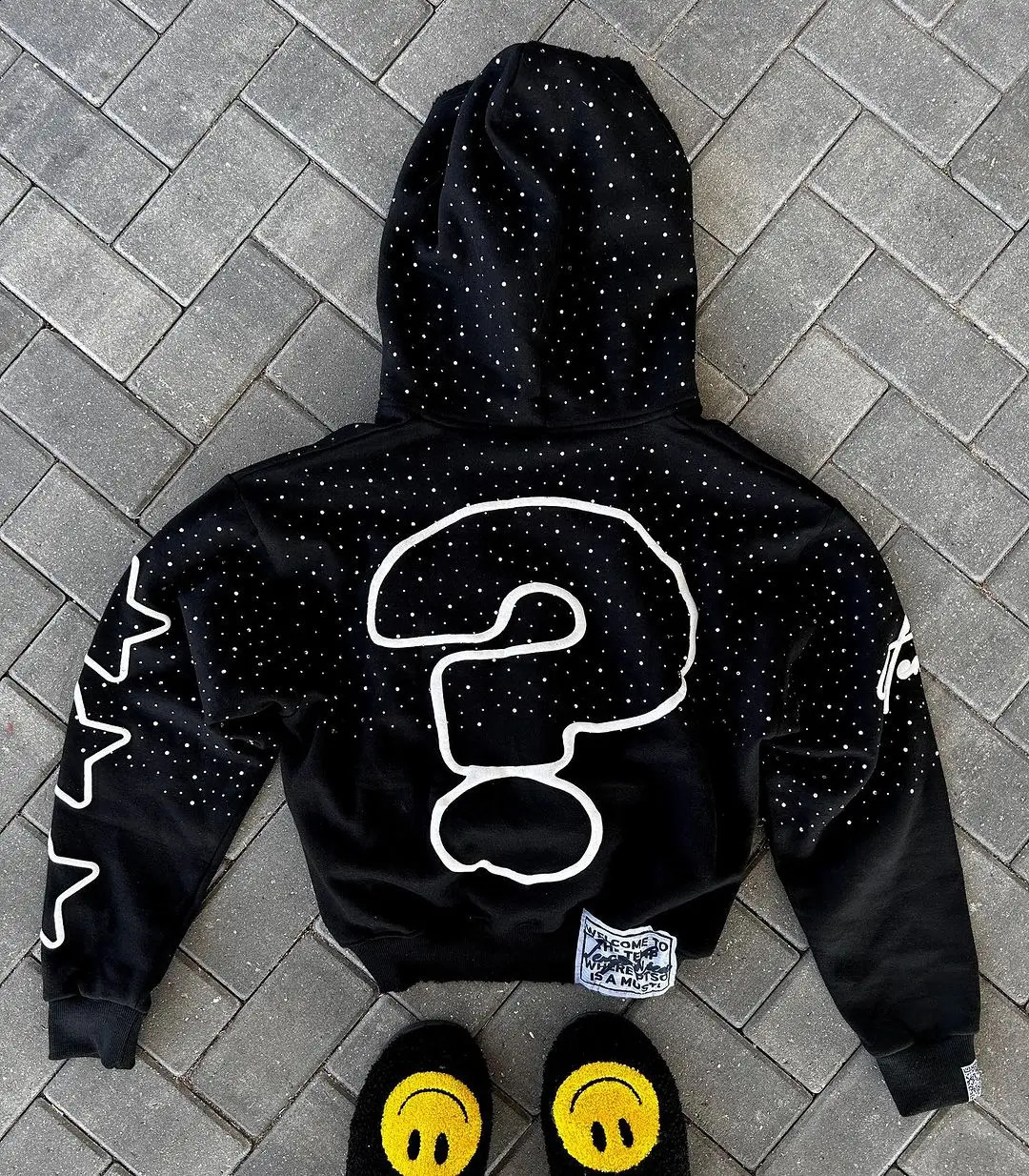 Who cares about getting some money for stickers printed zippers hoodies womens graphic sports shirts retro streetwear casual 240913