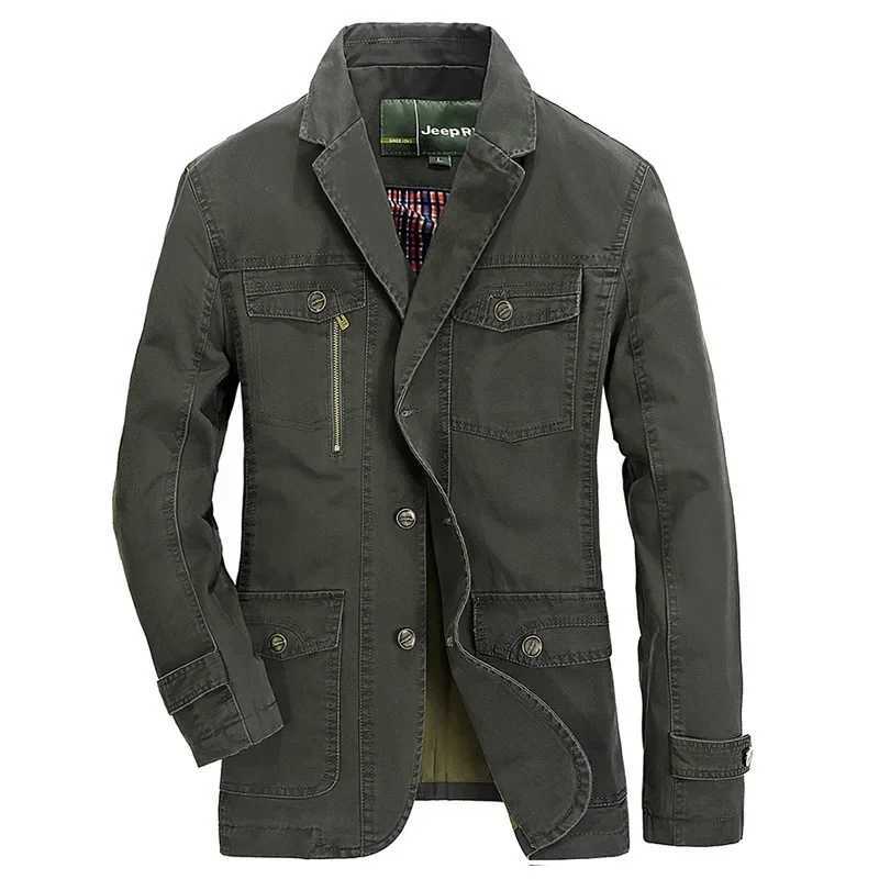 Spring mens washable jacket loose oversized business casual small set spring jacket fashionable work jacket W240914