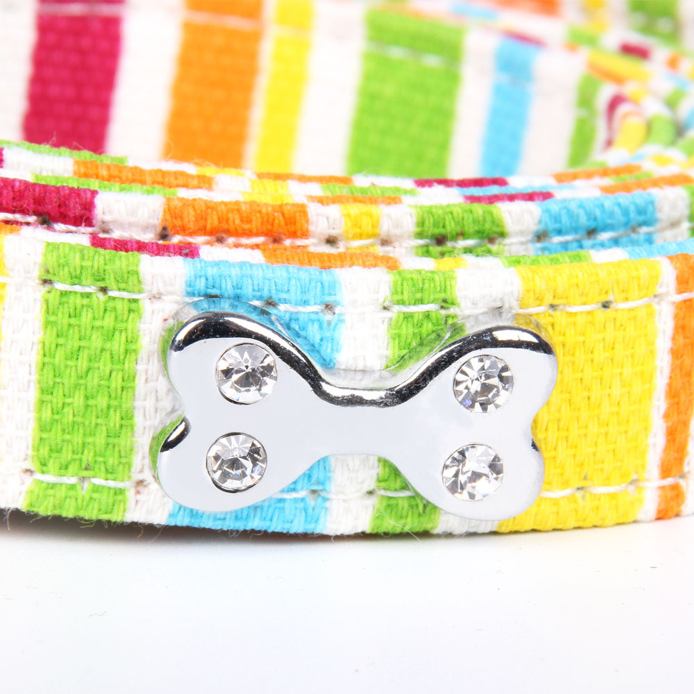 Colorful Pet Leash Canvas Strong & Durable Colorful Small and Medium Dog Pet Leash for Dog Walking and Outdoor Training Running