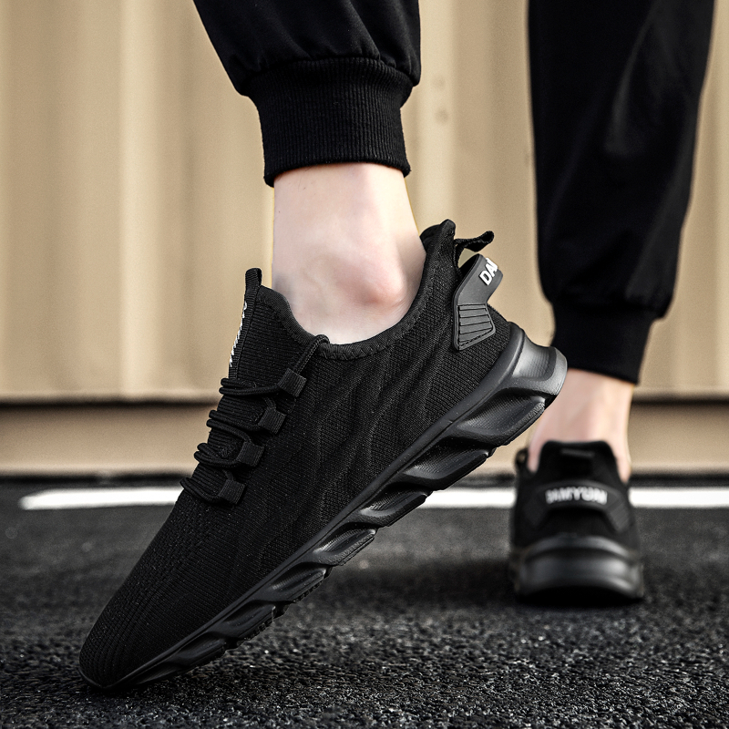 Fujeak Casual Lightweight Flats Plus Size Mesh Sneakers Unisex Footwear Breathable Women Shoes Non-slip Minimalism Running Shoes