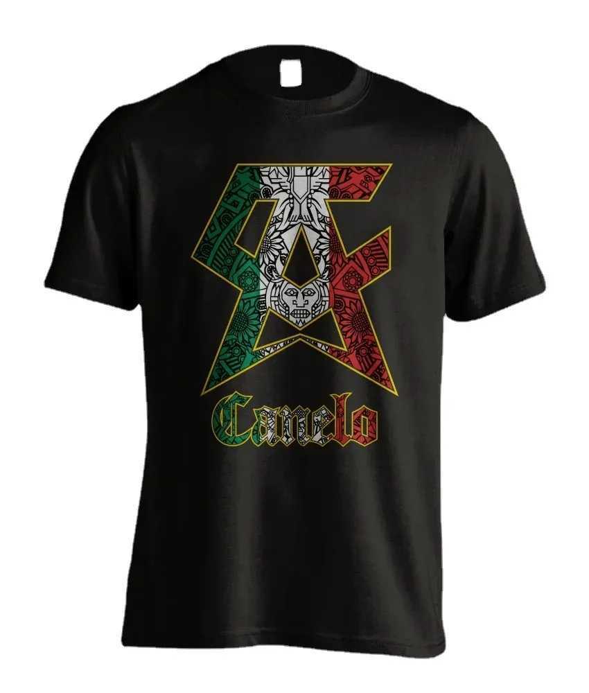 Summer Canelo Boxing Mexican Style Saul Alvarez Symbol O-Neck Cotton Short Sleeve Casual T-shirt CL240913