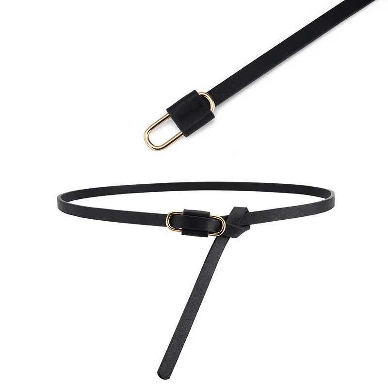 Metal Buckle Thin Stretchy Waist Belt Striped Elastic Waistband Elegant Women Girdle Female Belt Fashion Apparel Accessories NewX240914
