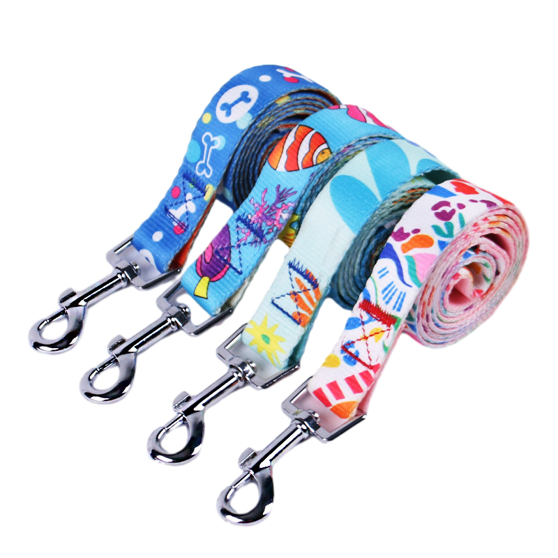 Pet Harness & Leash,collar Three Sets,adjustable Dog Harness Leashes with Exquisite Print for Dog Outdoor Training & Dog Walking