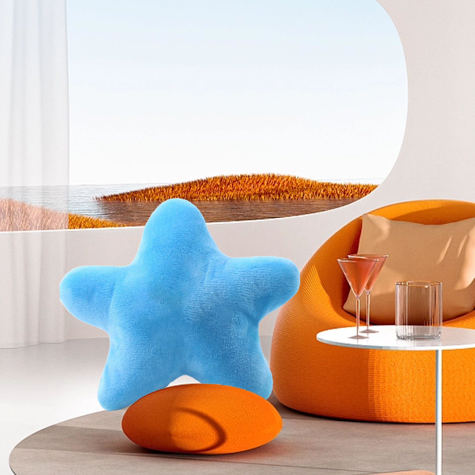 Plush Pet Toy Bite Resistant Boredom Relief Teeth Grinding Cute Star Shape Stuffed Dog Chew Toy For Puppy