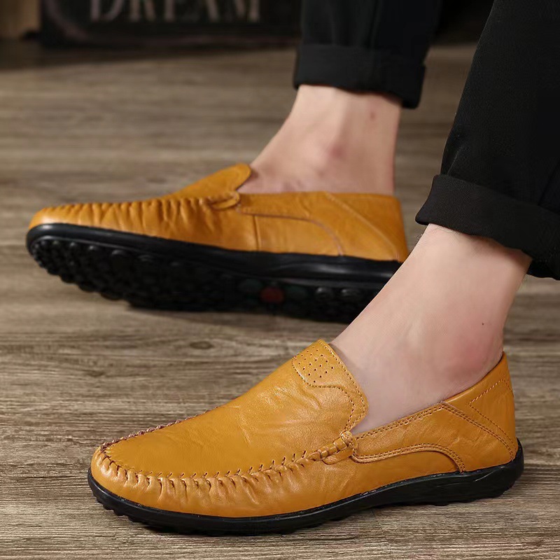 2023 Men's Moc Toe Loafer Shoes, Comfy Non-slip Slip On Shoes, Men's Shoes, Spring And Summer