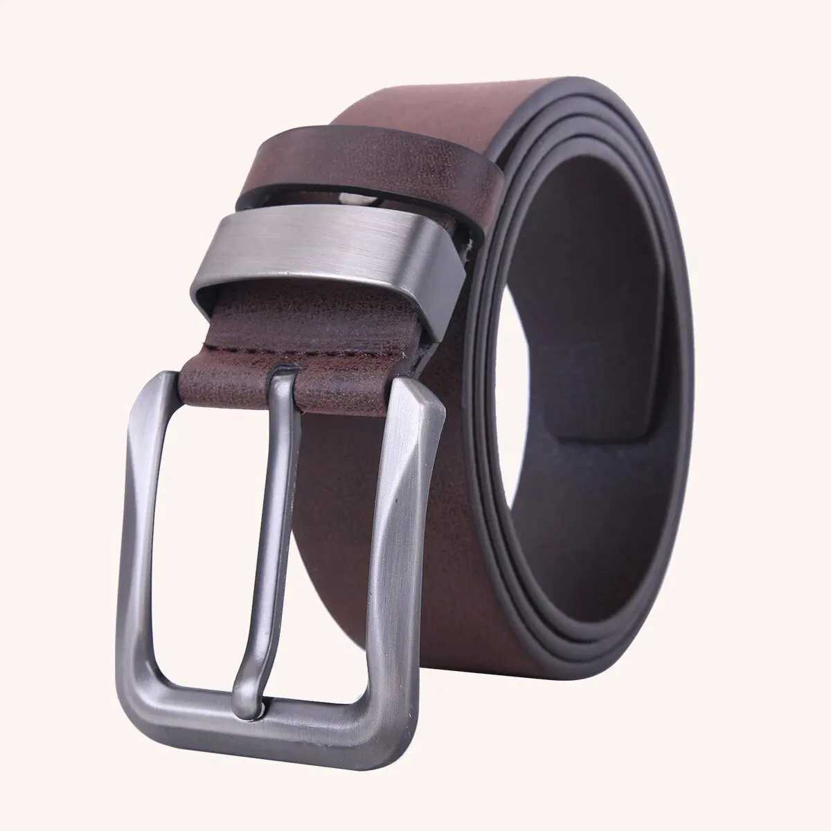 Mens Belt Metal Needle Buckle Belt Business Or Leisure Trend Authentic High End Belt Paired with Jeans Work Wear Belt Plus SizeX240914