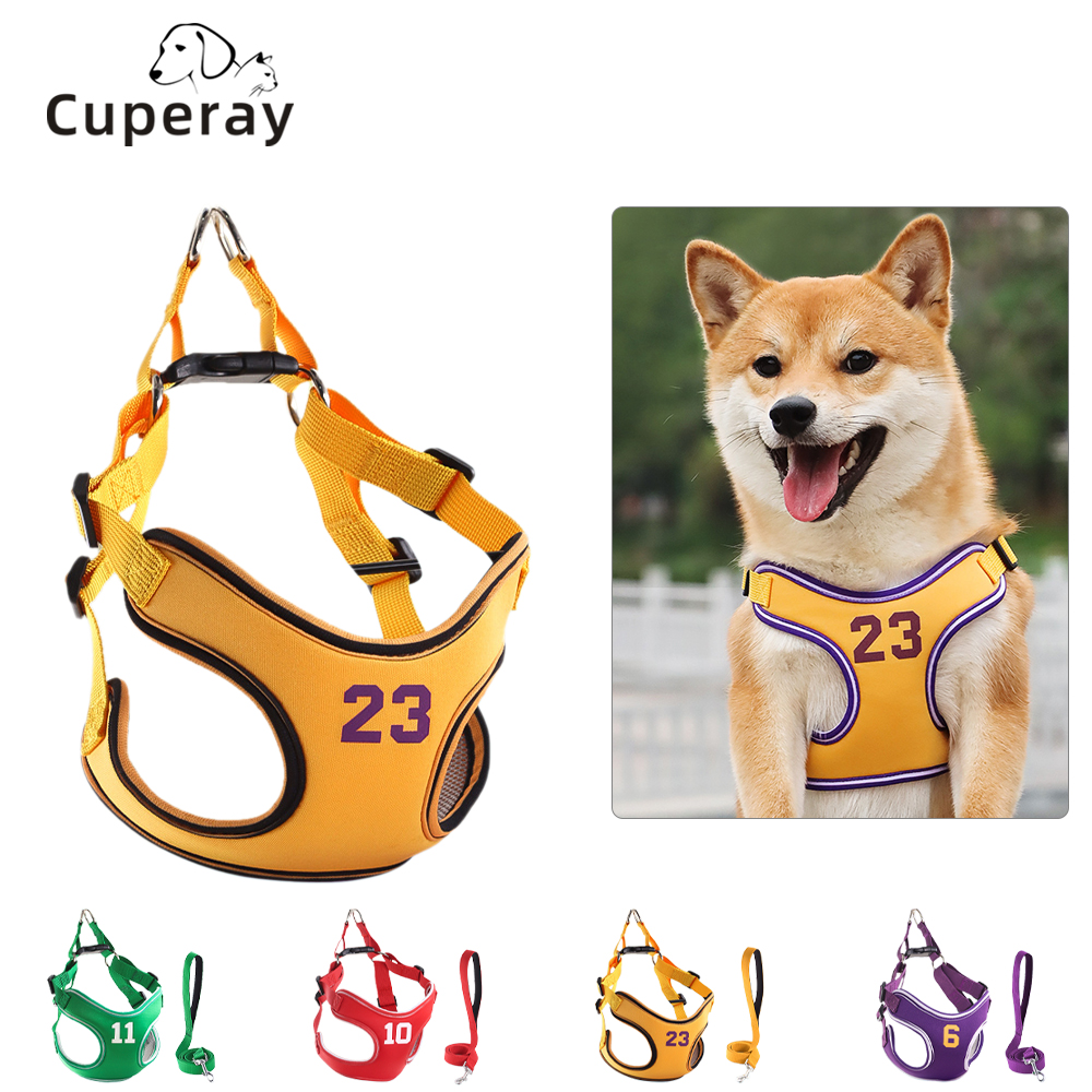 Pet Reflective Breathable Soft No Pull Puppy Choke Free Over Head Sports Vest Ventilation Harness for Puppy Medium Large Dogs