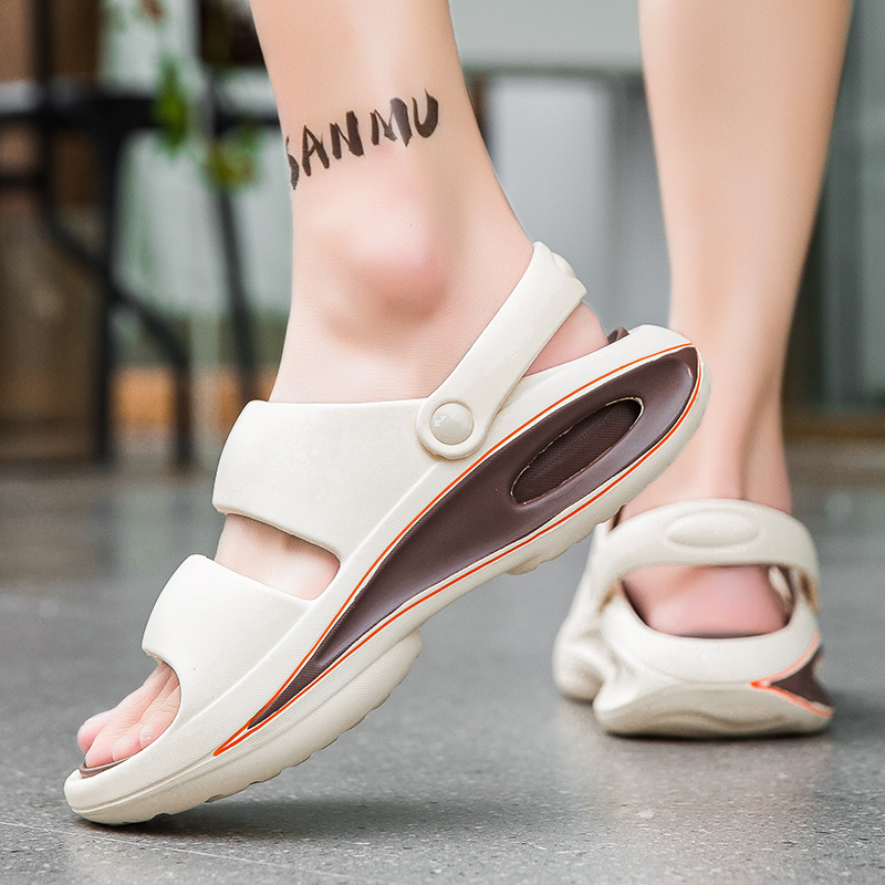 New Men's Outdoor Sandals Slippers Beach Comfortable Soft Slides Beach Clogs Men Casual Shoes Garden Shoes Men Outdoor Slippers