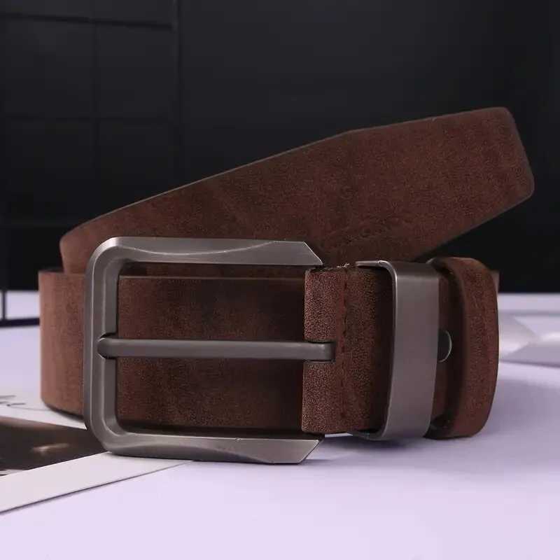 Mens Belt Metal Needle Buckle Belt Business Or Leisure Trend Authentic High End Belt Paired with Jeans Work Wear Belt Plus SizeX240914