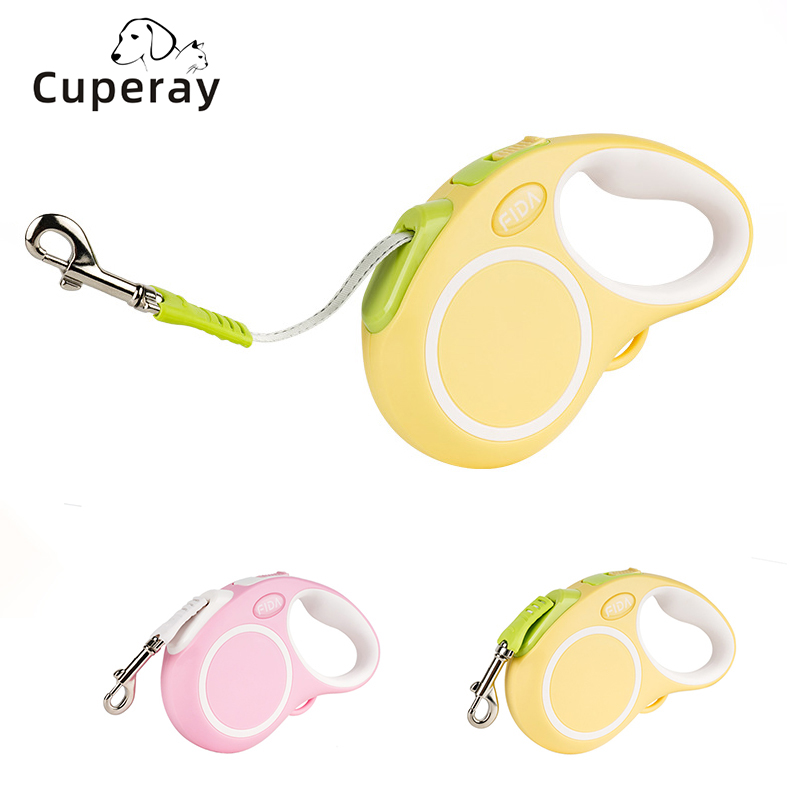 Retractable Dog Leash,Dog Walking Leash for Medium Large Dogs Up To 50kg,One Button Break & Lock,Heavy Duty Reflective No Tangle