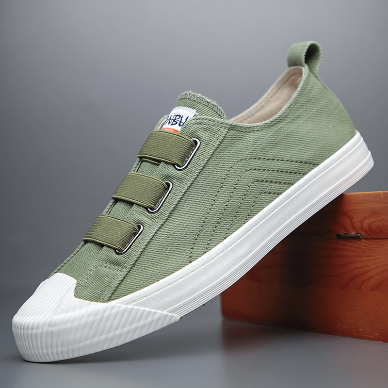 Men Canvas Shoes Men's Vulcanization Shoe Shoes Casual Men's Comfortable Canvas Shoes Anti - Slip Anti - Odor Men Shoes SS22163