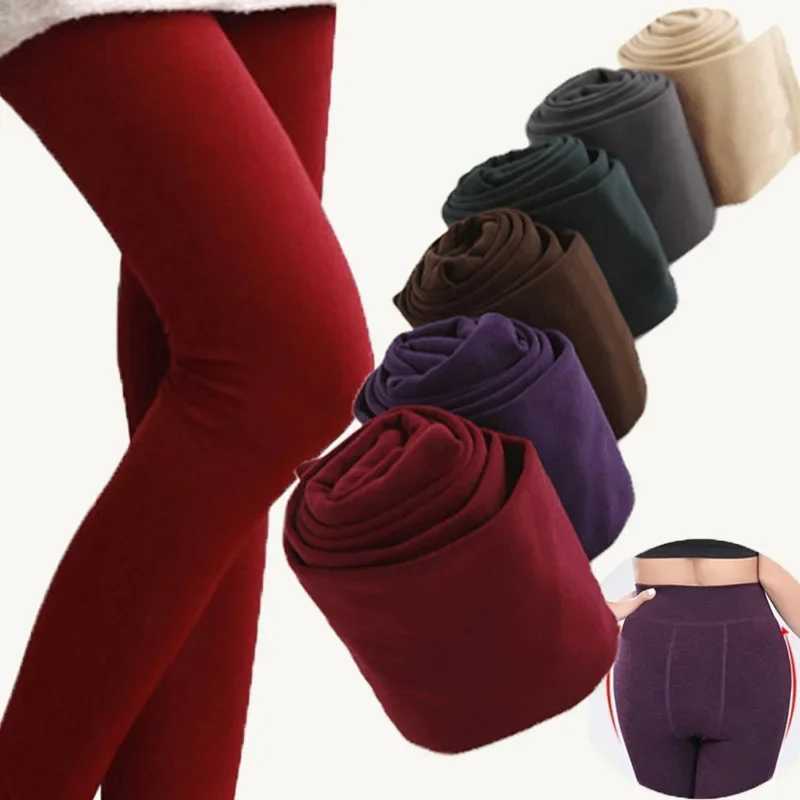 Velvet Leggings for Women High Waisted Thermal Leggings Sport Sexy Slim Women Fitness Female Legging Winter Warm Tummy PantsX240914
