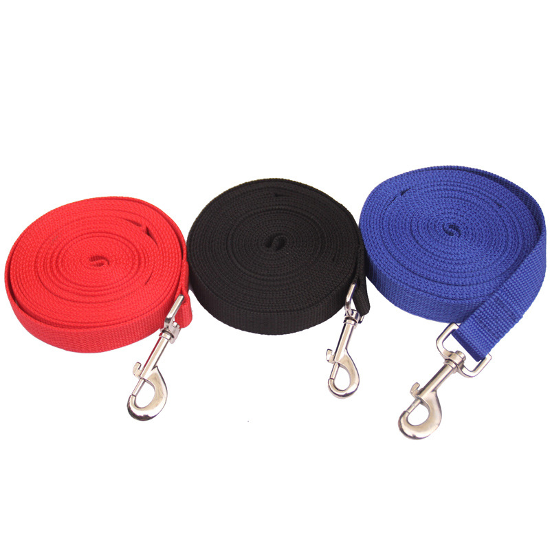 Nylon Training Dog Leash for Small Medium Large Dogs, 8M/10M/15M/20M Long Leash Dog Lead for Obedience Recall Training, Camping