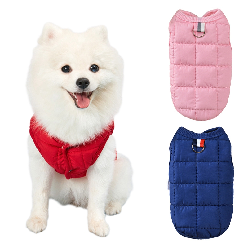 Winter Pet Coat Warm Dog Vest Jacket Cotton Cold Weather Dog Hoodie Puppy Ski Jackets Winter Clothes Chihuahua Bulldog Costume