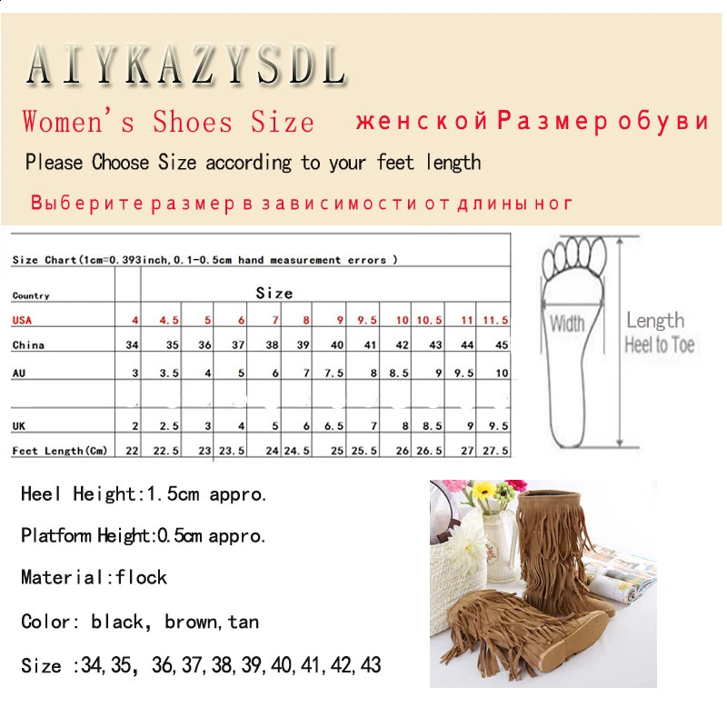aiykazysdl faux suede fringe tassel moccassin midcalf knight boots casual flat heel bohemia dress booties cowboy shoes 240911