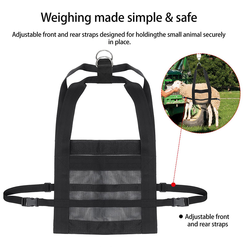 Foldable Hanging Weight Scale Sling With Adjustable Straps For Weighing Calves Lambs Goats Livestock Small Animals supplies