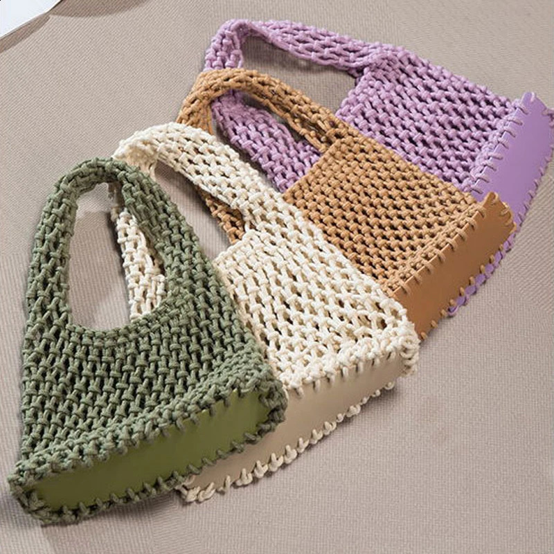 Home>Products>Colorful Cotton Rope Handbags>Hollow Mesh Bags>Woven Fish Bags 240913