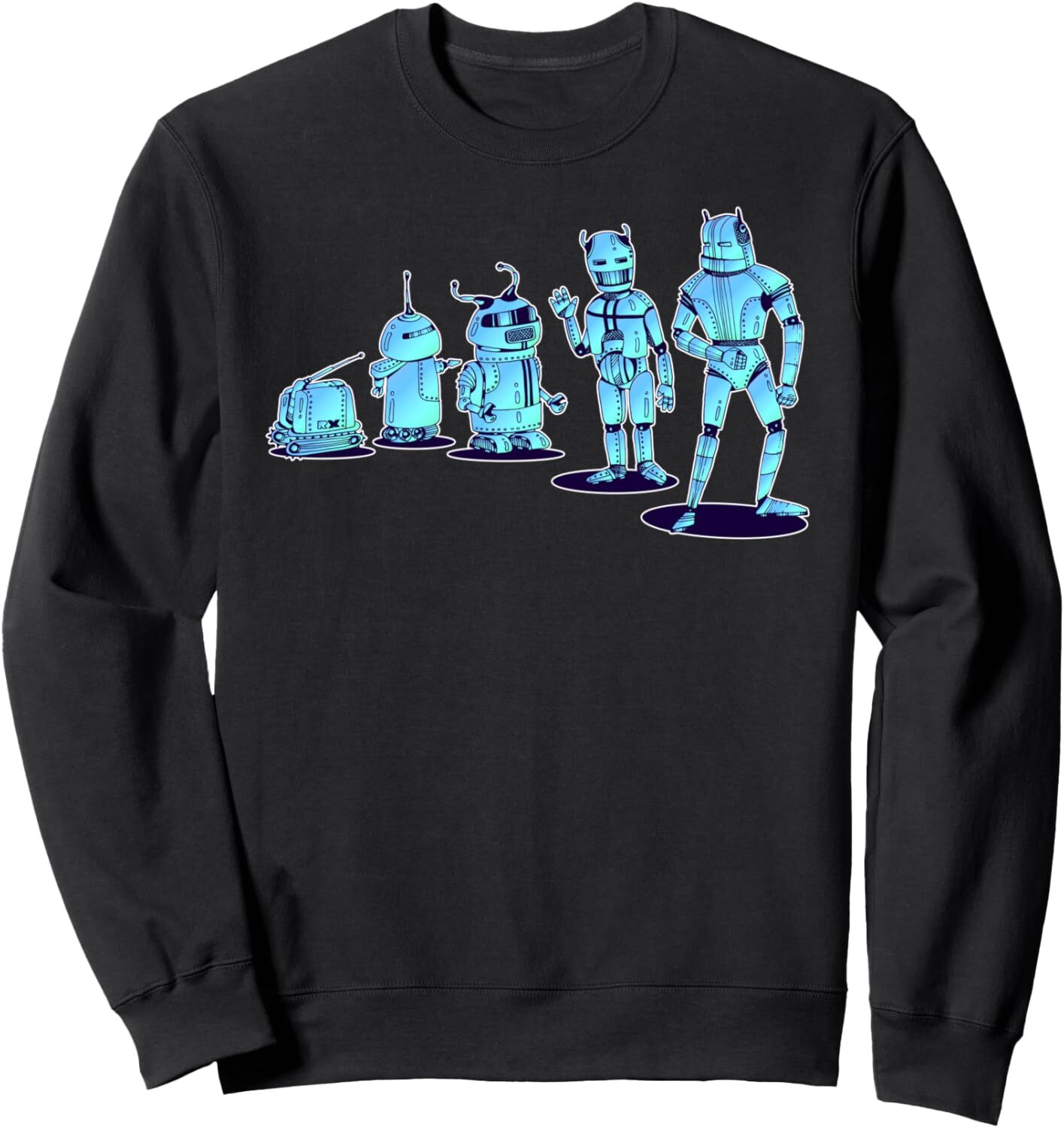 Long Sleeve Shirts for Men sweatshirt Evolution of Robot Robotics Digital Funny Gift Sweatshirt Tee Streetwear Casual tops clothes