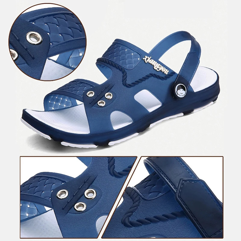 Fashion Men Sandals Cool Outdoor Slides Men Casual Durable Anti Skid Shoes Brand Designer Summer Beach Slippers Sandalias 2024