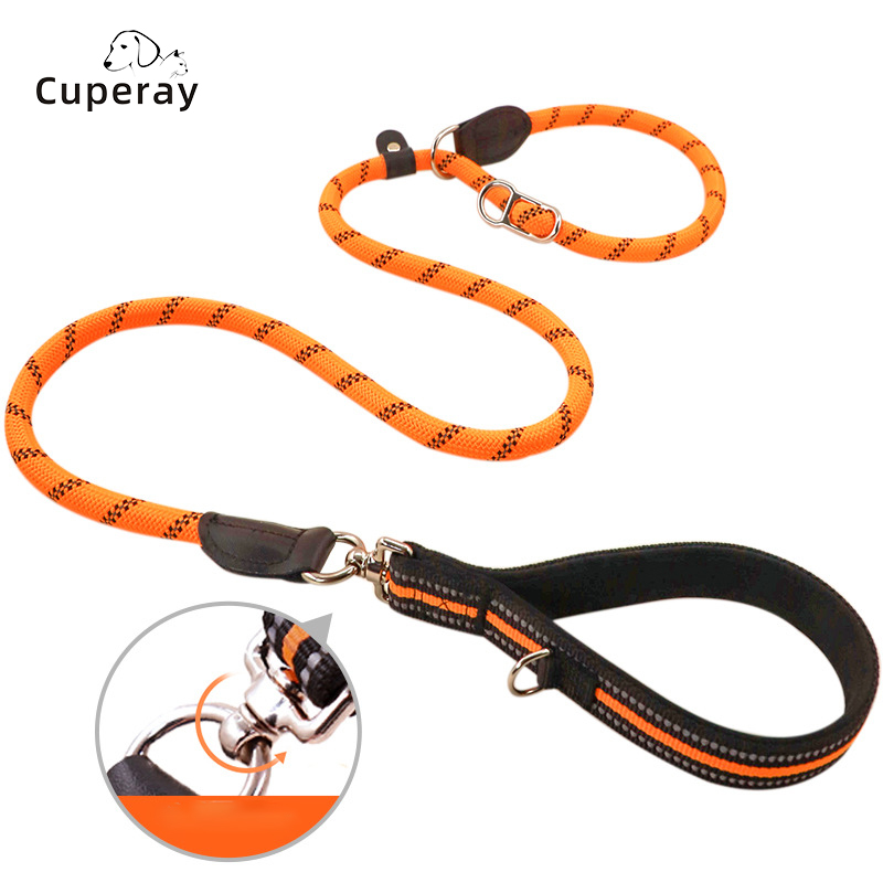 P Chain Dog Leash ,large Pet One-piece Reflective Leash Anti-winding for Medium Large Dog Training and Dog Walking Pet Supplies