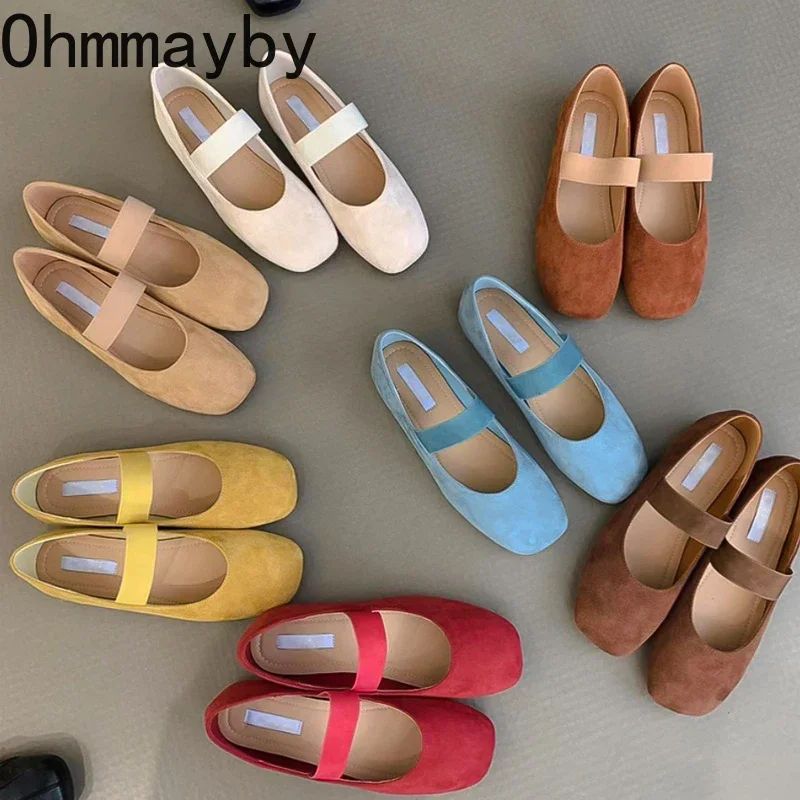 Retro Style Round Toe Women Mary Jane Shoes Fashion Elastic Band Ladies Comfort Soft Sole Party Female ballerina Shoes