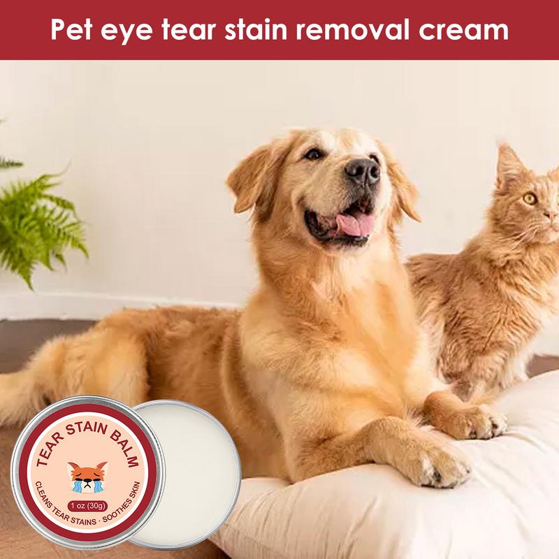 Pet Tear Stain Remover Cat Dog Eye Cleaner Cream pet Eye Stain Cleaner Ointment Natural Tear Stain Remover Pet cleaning tool