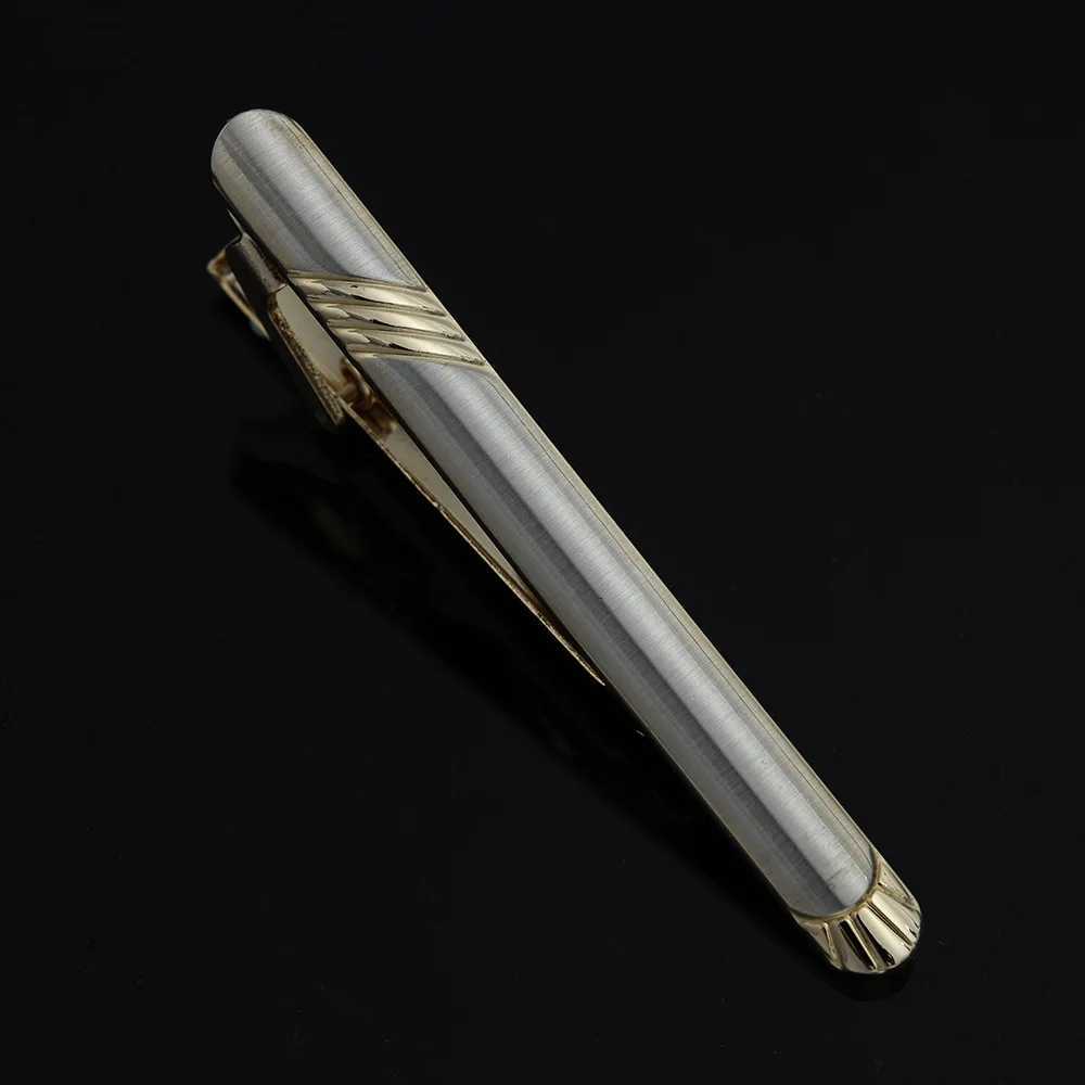 Metal Gold/Silver Plated Tie Clips For Men Personalised Necktie Bar Wedding Tie Pin Party Jewelry Accessories Man Souvenir GiftX240914