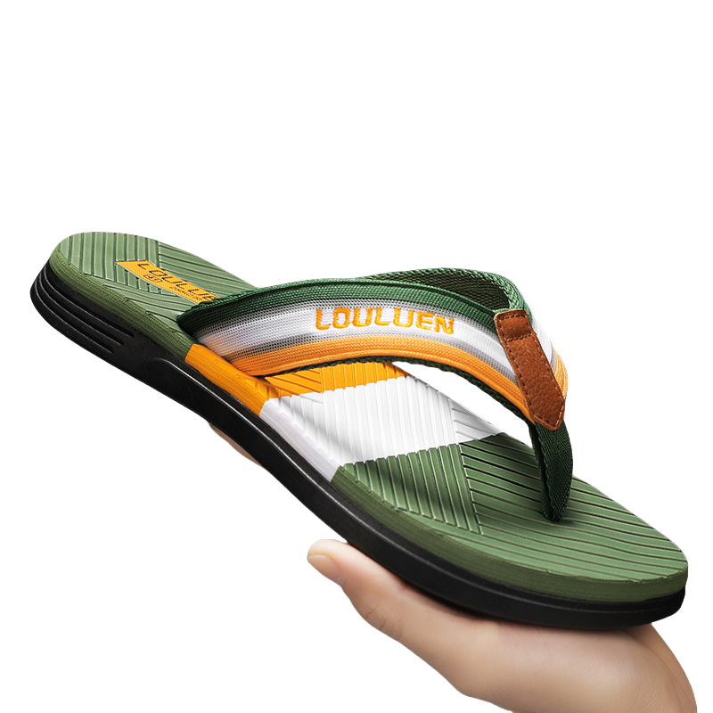 New Men's Flip Flops Slippers Beach Outdoor Sandals Design Men Comfortable Slides Casual Shoes Men Non-slip Home Slippers 39-45