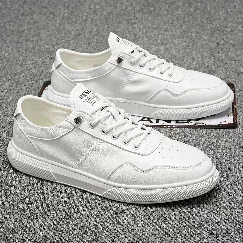 Summer Mens Casual Shoes Breathable Outdoor White Shoes Comfy Lace-up Men Sneakers Fashion Running Tennis Shoes for Man Footwear
