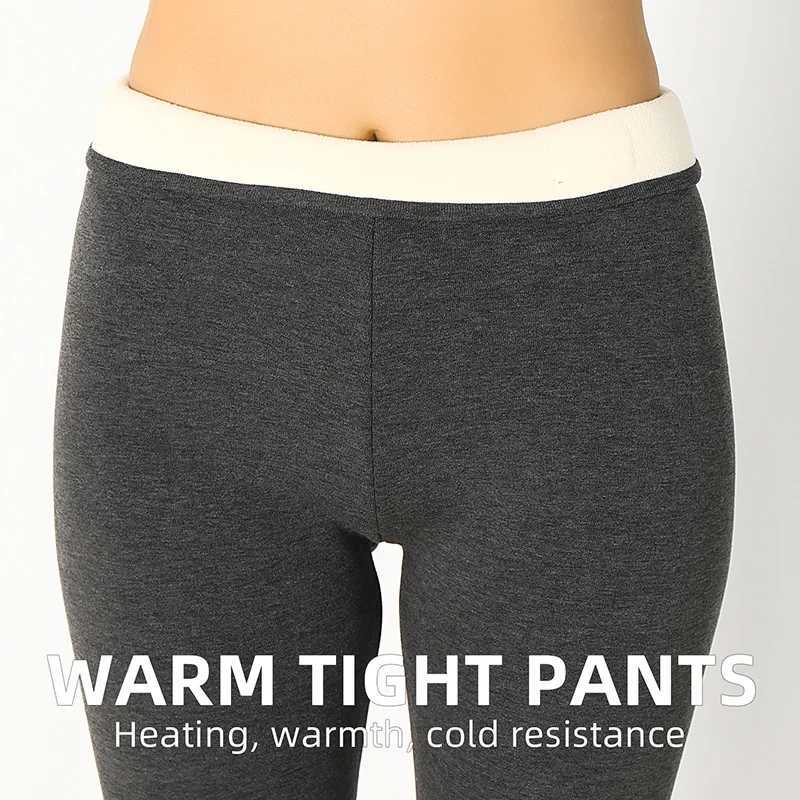 Kave Rib Knitted Fleece Warm Pants Women Leggings Winter Lamb Cashmere Warm Pants Female Legging Slim Tights Velvet Pencil PantsX240914