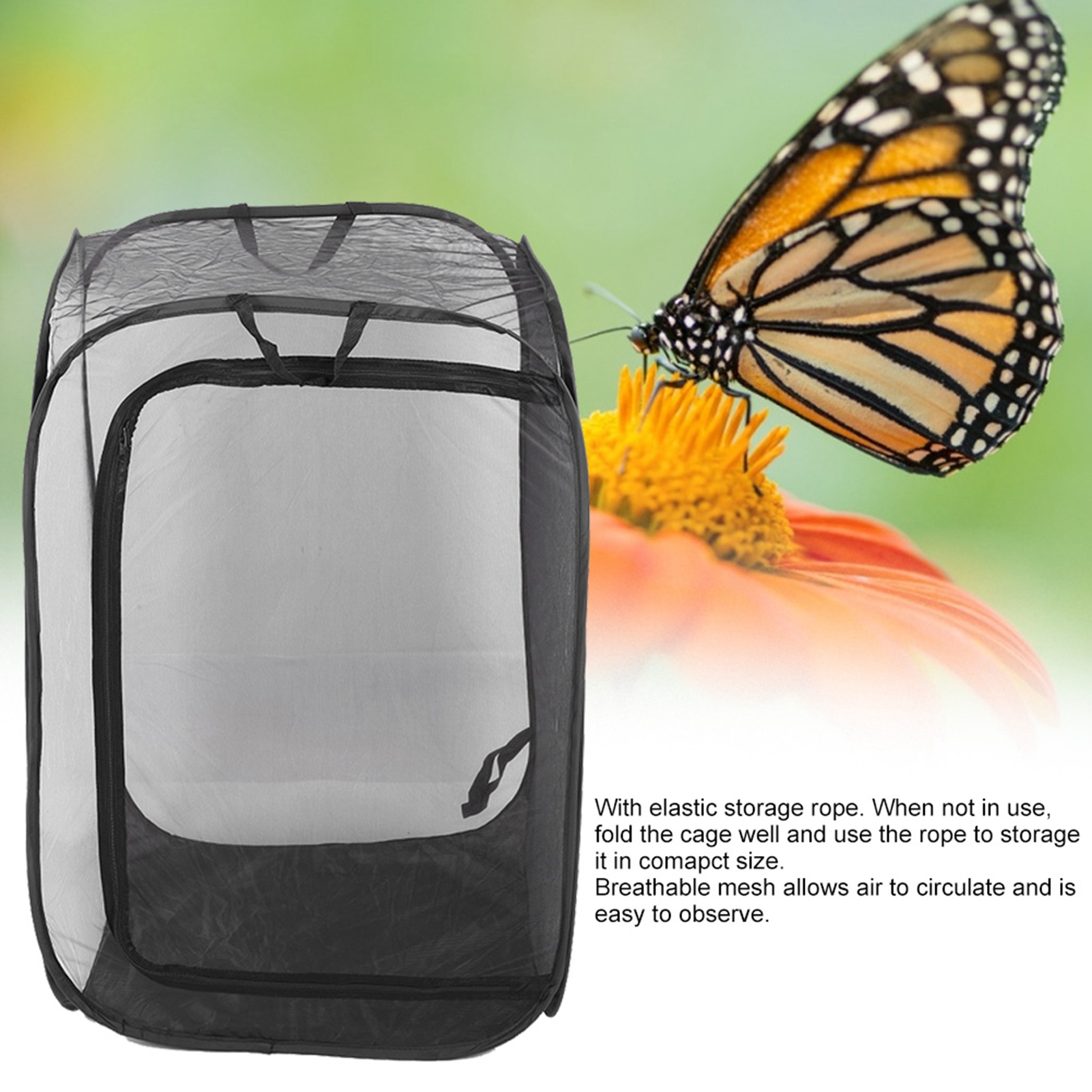 Foldable Stick Insect Cage, Housing Enclosure, Breeding Cages, Net Cloth