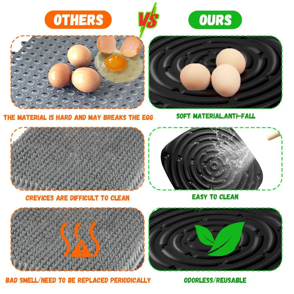 2/4pcs Reusable Chicken Nesting Pads Washable Waterproof Chicken Laying Mats Sponge Heat-resistant Chicken Bedding Mats