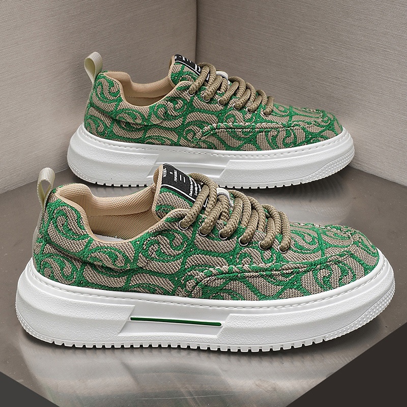 Summer 2024 New Breathable Canvas Colorful Versatile, Low Top Men's Trendy Shoes for Sports and Leisure Increase