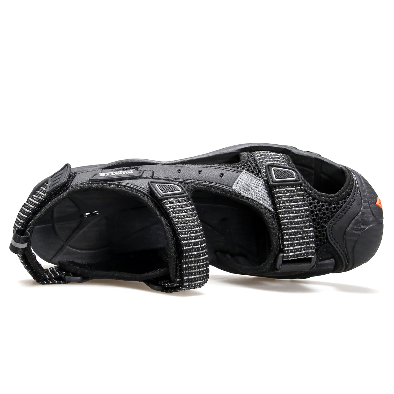 Men's Summer Flat Sandals: Breathable Casual Beach Sandals for Men, Designer Quick-Dry Outdoor Sandals, Black 4 ,