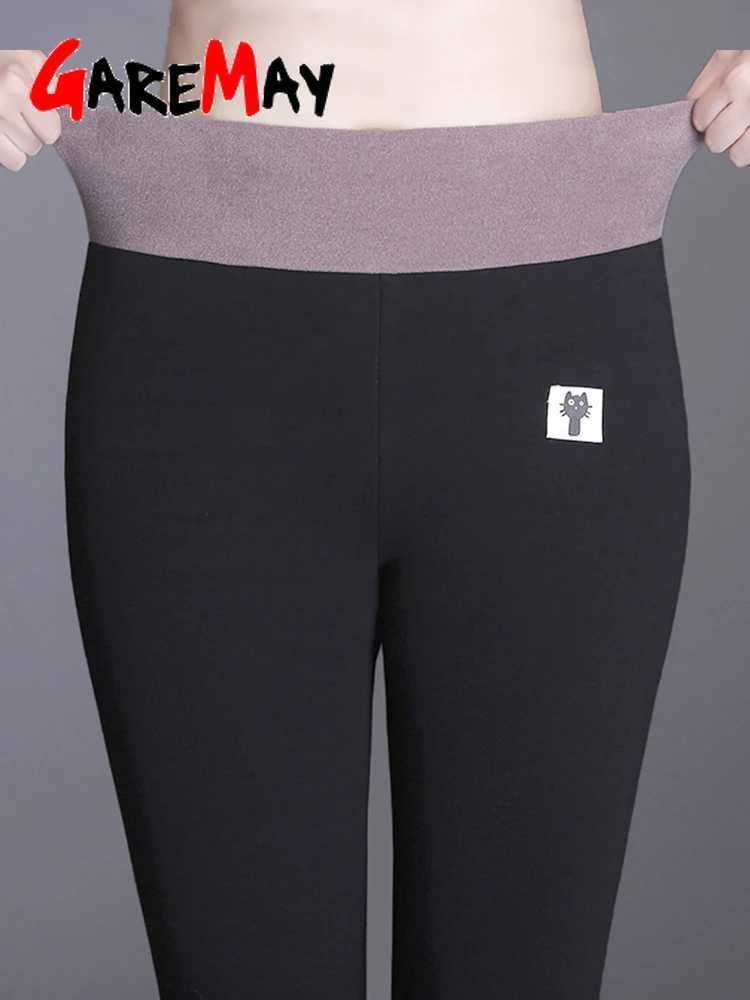Cashmere Leggings High-Waisted Tights Womens Leggings Warm Velvet 2024 Slimming Warm Leggings for Women 5XlX240914