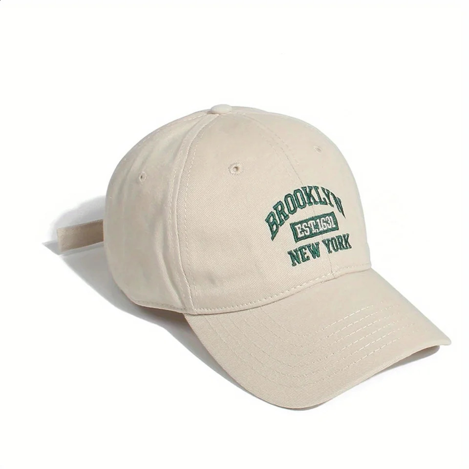Fashion Men Women BROOKLYN Baseball Cotton Adjustable Hat Embroidery Womens Cap Hip Hop Outdoor Casual Sun Hats 240906