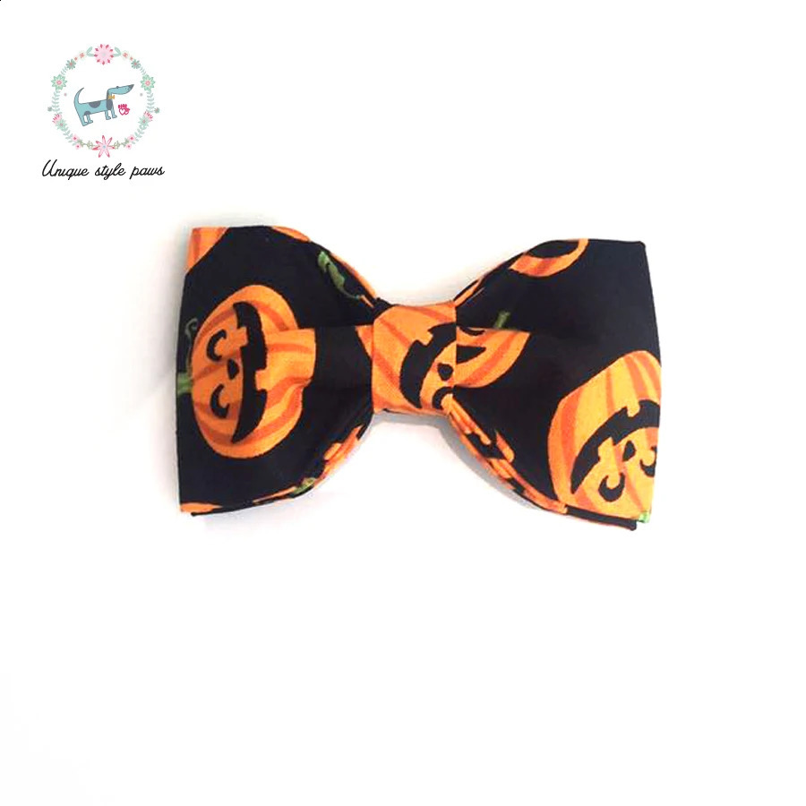 Halloween pumpkin collar and belt set with bow dog and cat necklaces dog belts for pet gifts 240914