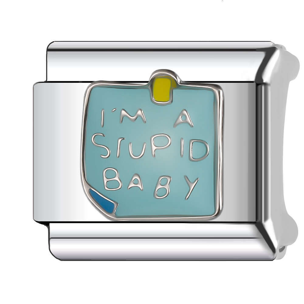 New Women's Gift Health Care Package Bead Italian Charms Links Bangle Beads Fit 9mm Stainless Steel Bracelet Making DIY For Women Fashion Jewelry