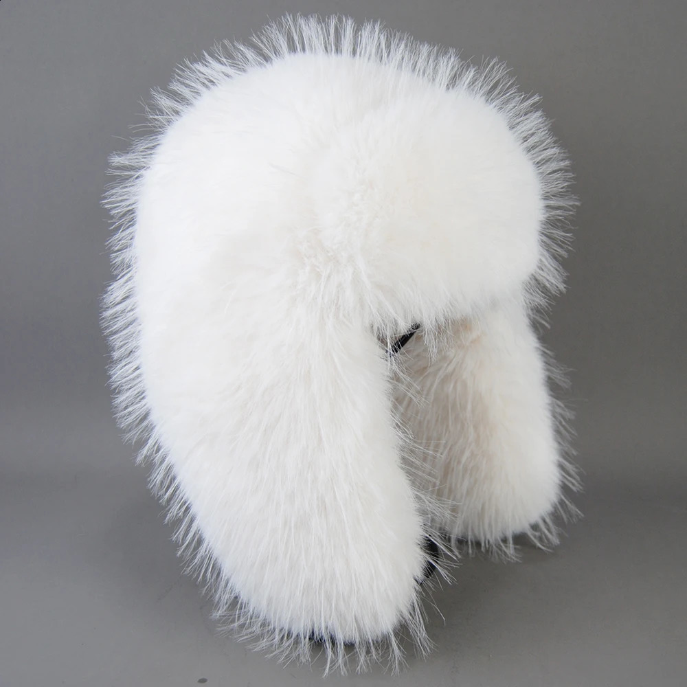High-end Artificial Hat Unisex False Raccoon Fur Hat Lei Feng Cap Ear Cap Real False Fur Hat 100% Top False Hat 240906