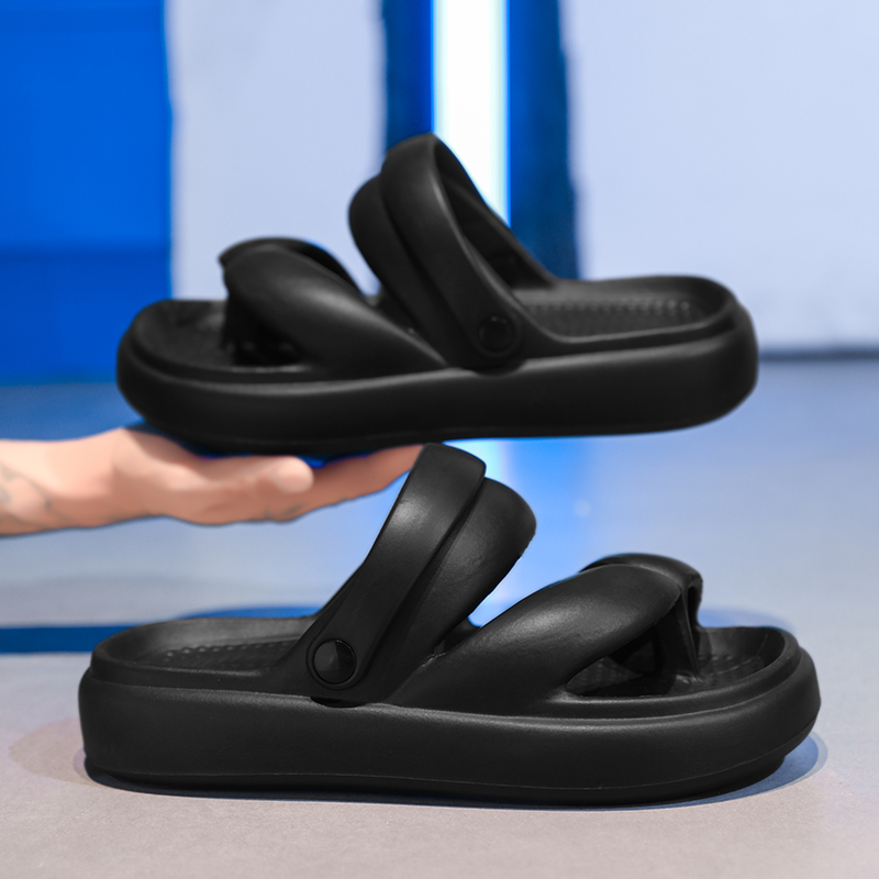 Fashion Men's Outdoor Sandals Slippers Beach Flip Flops Comfortable Slides Soft Clogs Men Casual Shoes Men Women Beach Slippers