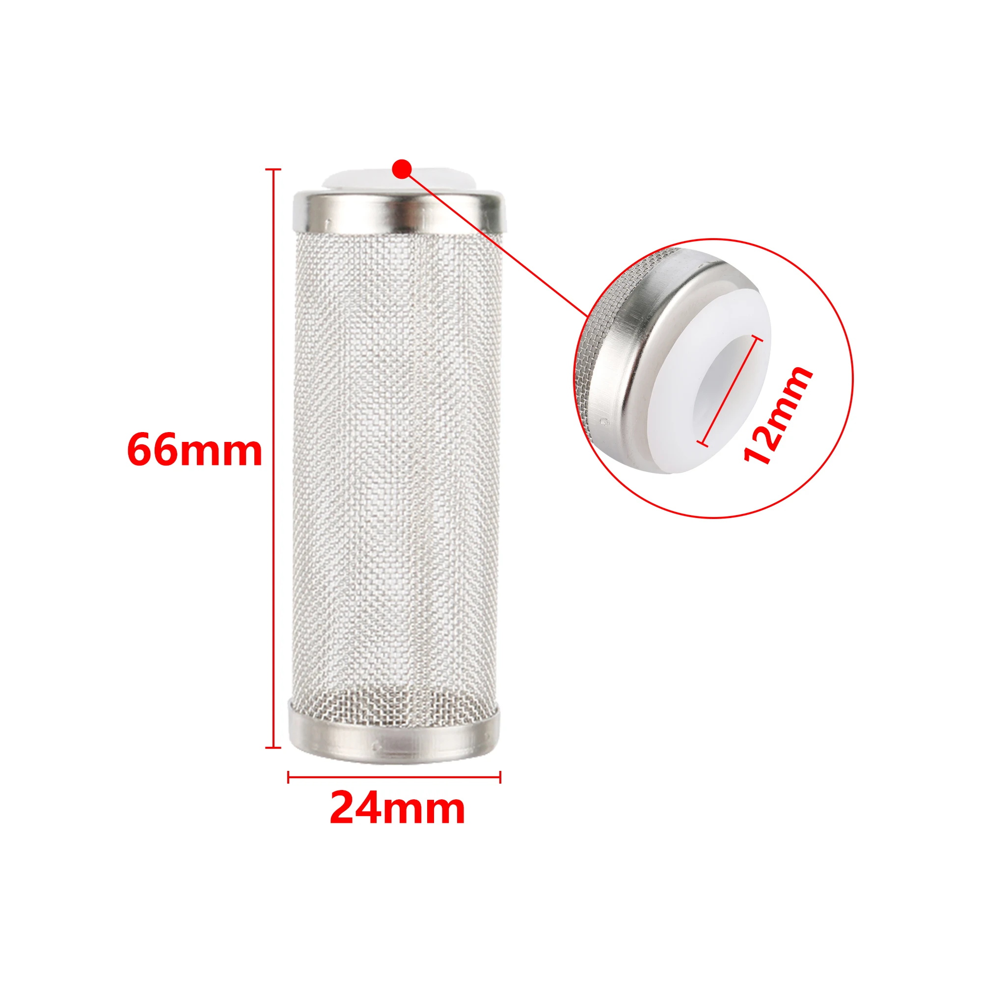 12/16Mm Aquarium Inflow Inlet Filter Stainless Steel Mesh Net Guard Fish Tank Filter Accesories Intake Strainer Prefilter Cover