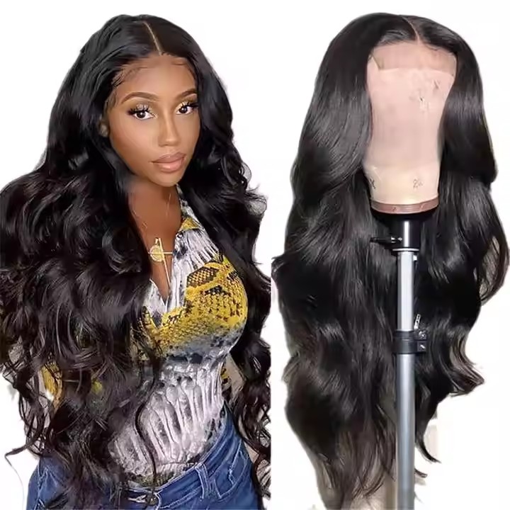 Glueless Full Lace peruvian Human Hair Wig, Unprocessed body wave remy Hair 360 frontal Lace Wig, transparent hd lace Wig For Black Women 180%