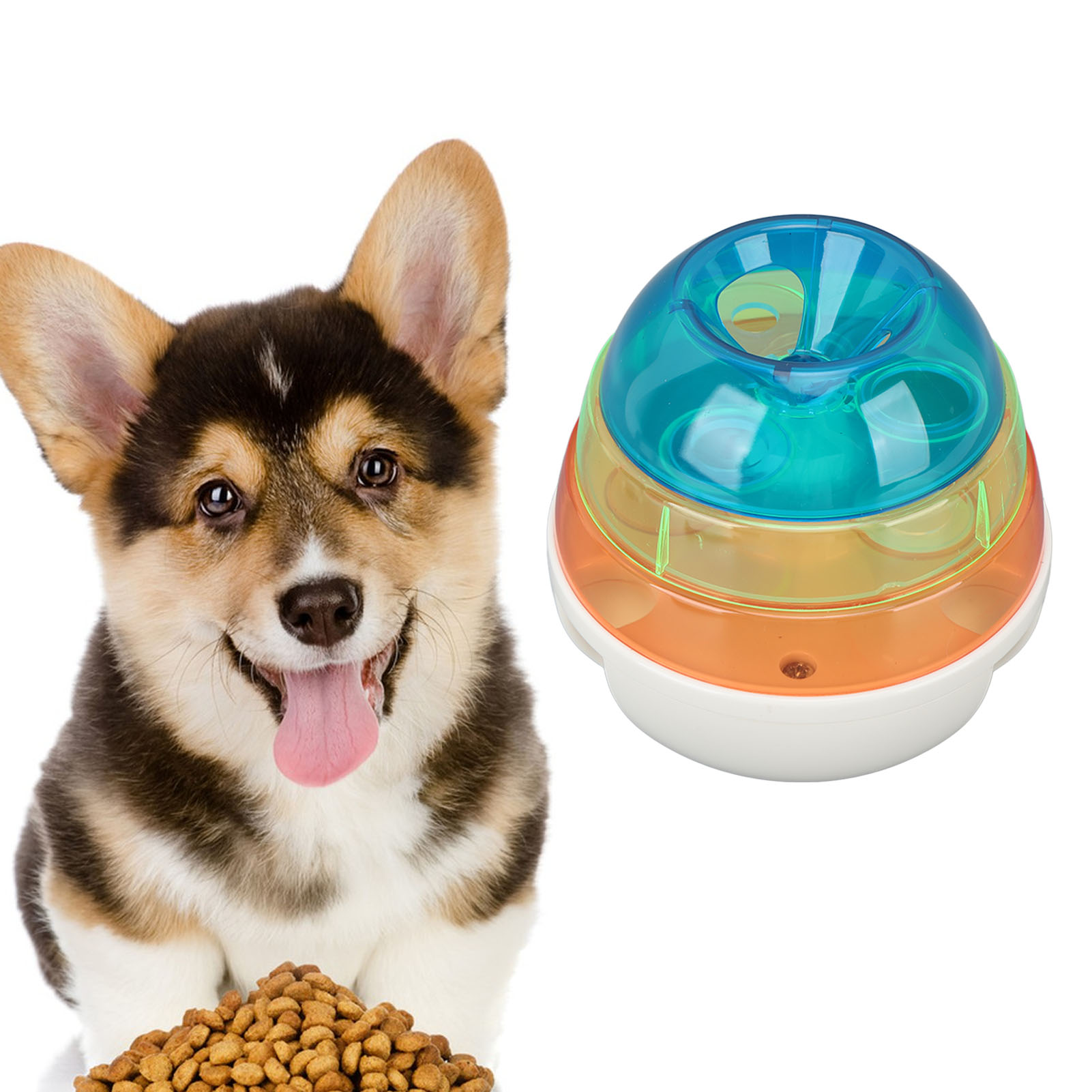 Dog Treat Dispensing Toy Ball Intellectual Stimulation IQ Training Interactive Dog Slow Feeder Toy