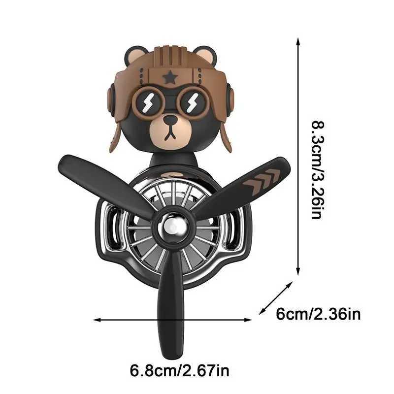 Car Air Freshener Car Air Outlet Fragrance Car Vent Fragrance Airplane Shape Clip Freshener Rotating Fragrant Fan For Long And Short DistanceL240910