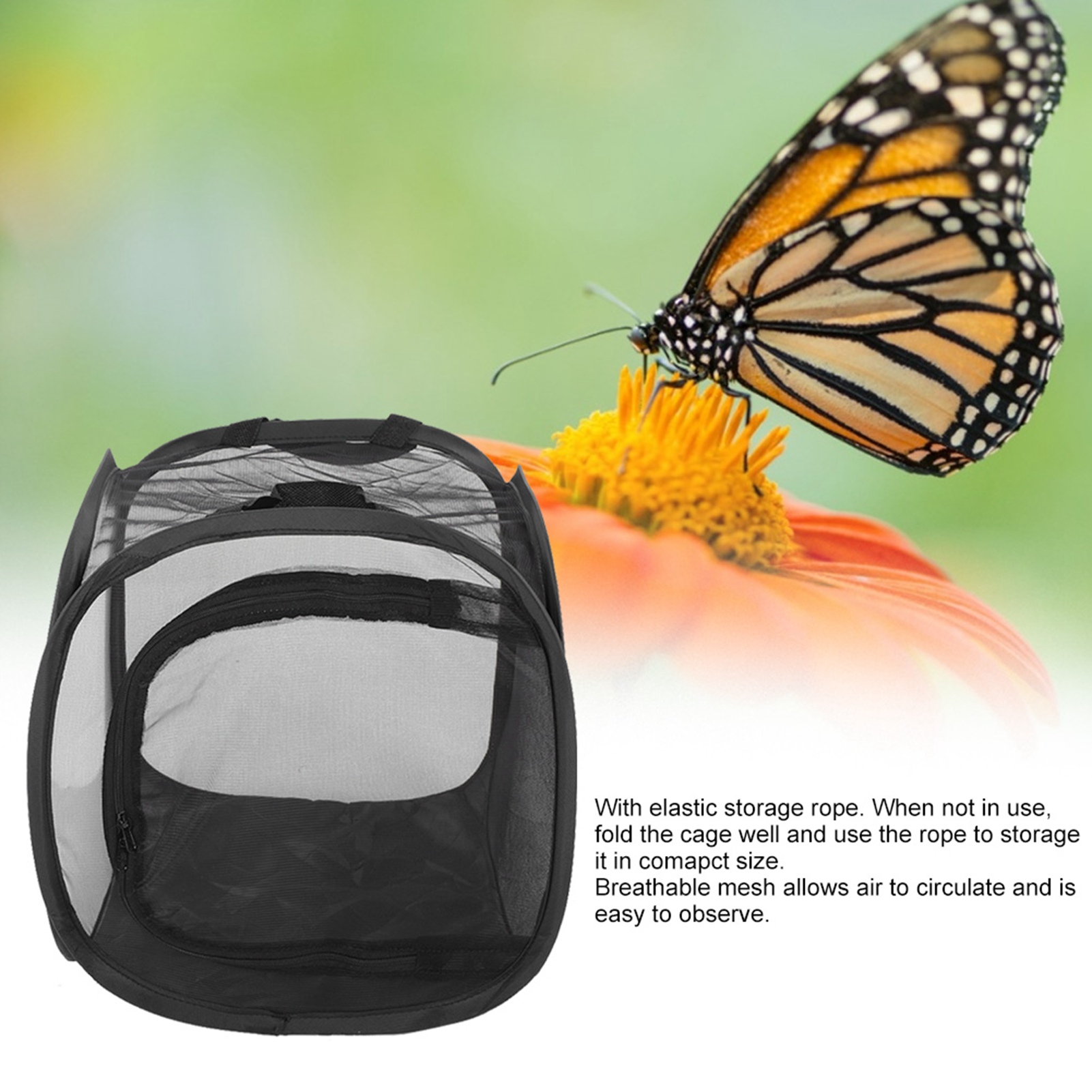 Foldable Stick Insect Cage, Housing Enclosure, Breeding Cages, Net Cloth