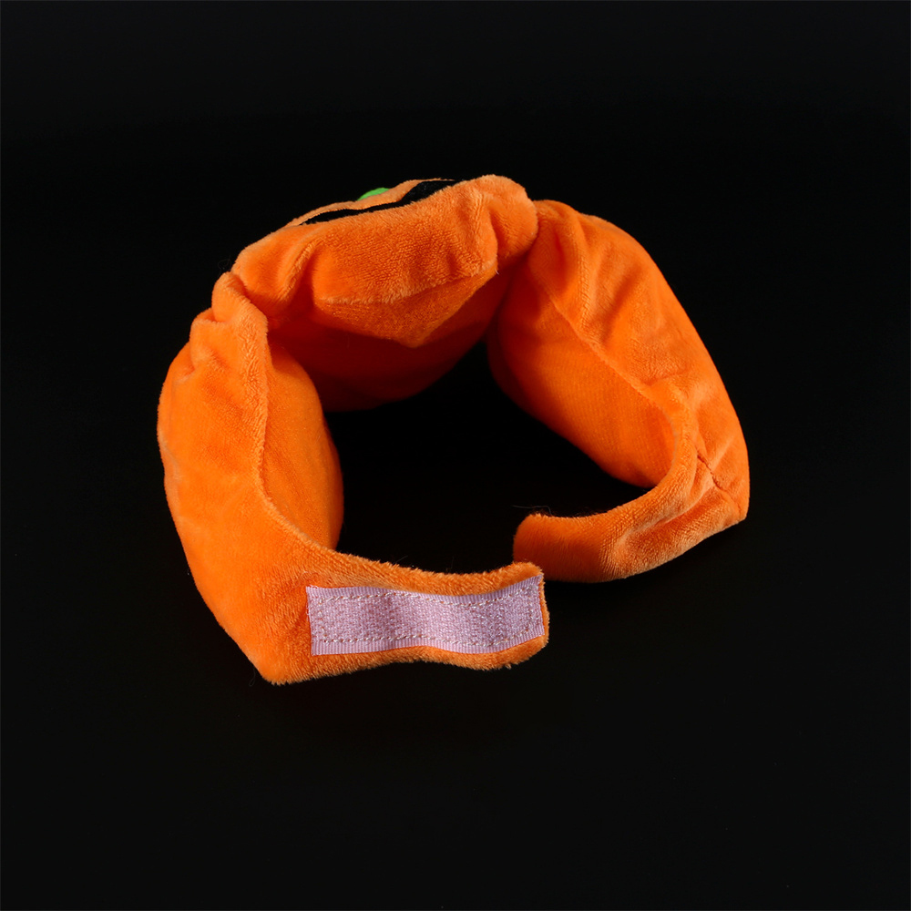 Pet Hood & Bib Set,Cat Dog Halloween Pumpkin Hat Spooky Bib Set Cartoon Plush Hood Photography Props Dress Up Holiday Decoration