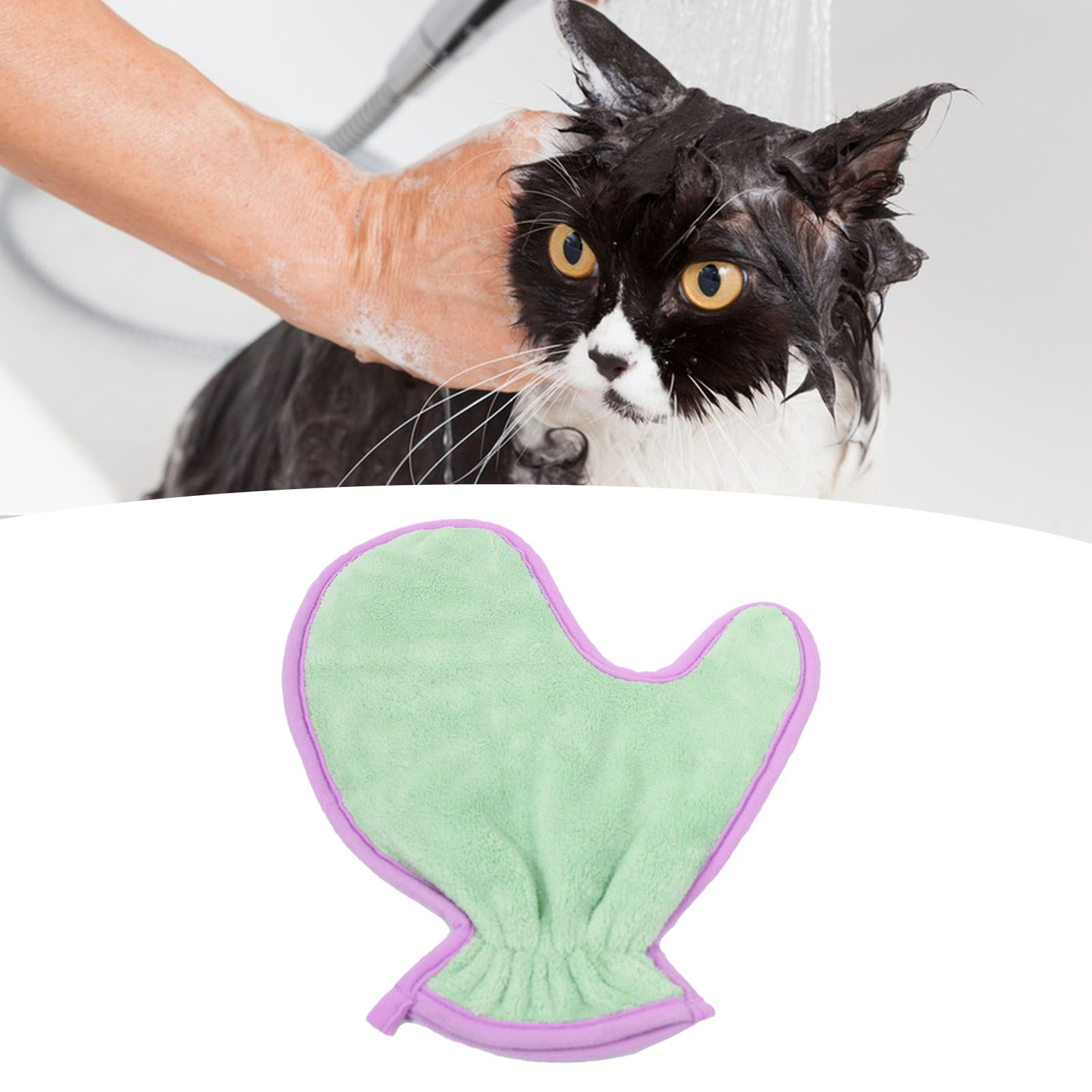 Pet Cleaning Towel Glove Fiber Super Absorbent Reusable Cat Dog Bath Towel Pet Care Tools