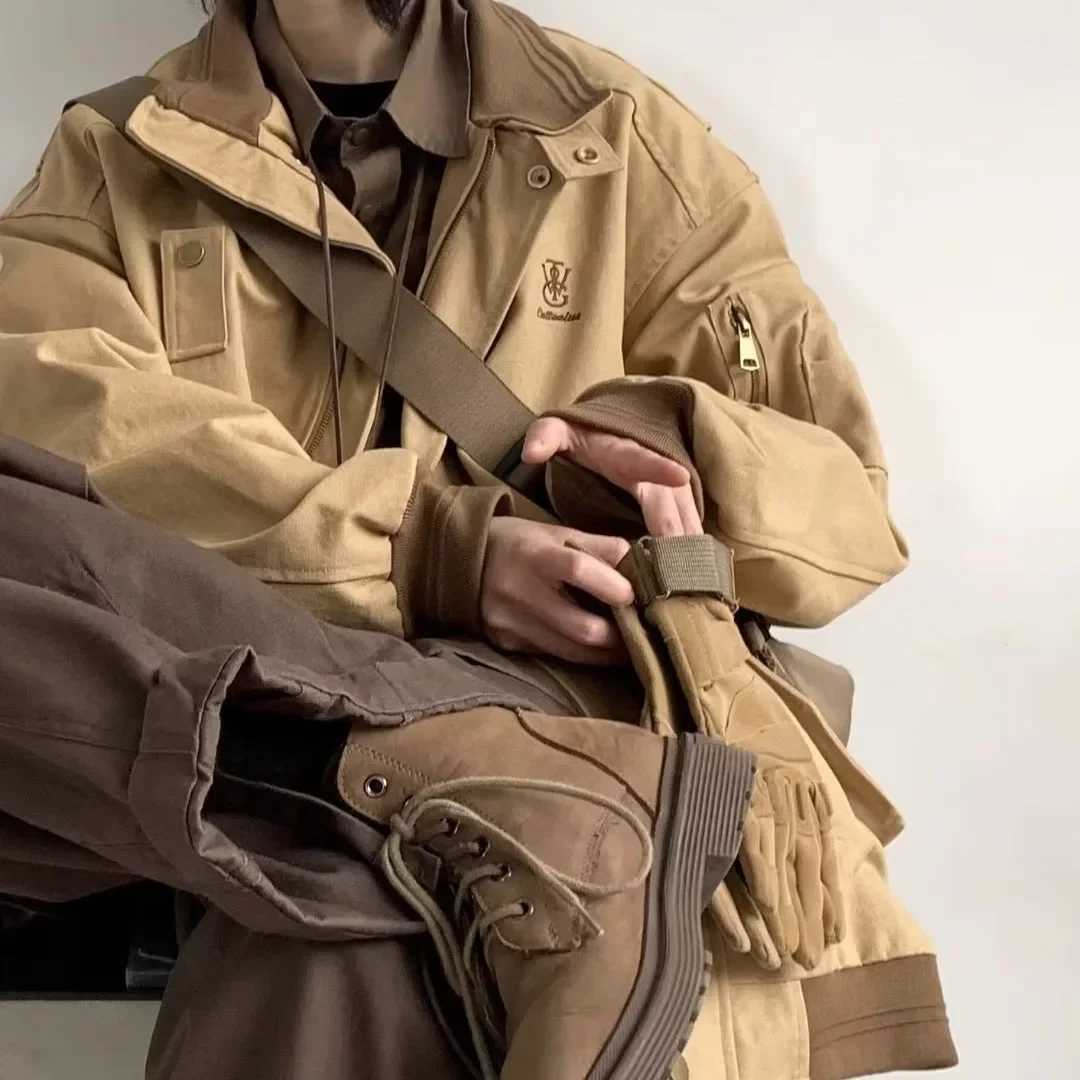 Japanese retro embroidery design loose womens jacket new spring summer autumn style colorful square flying suit jacket W240914