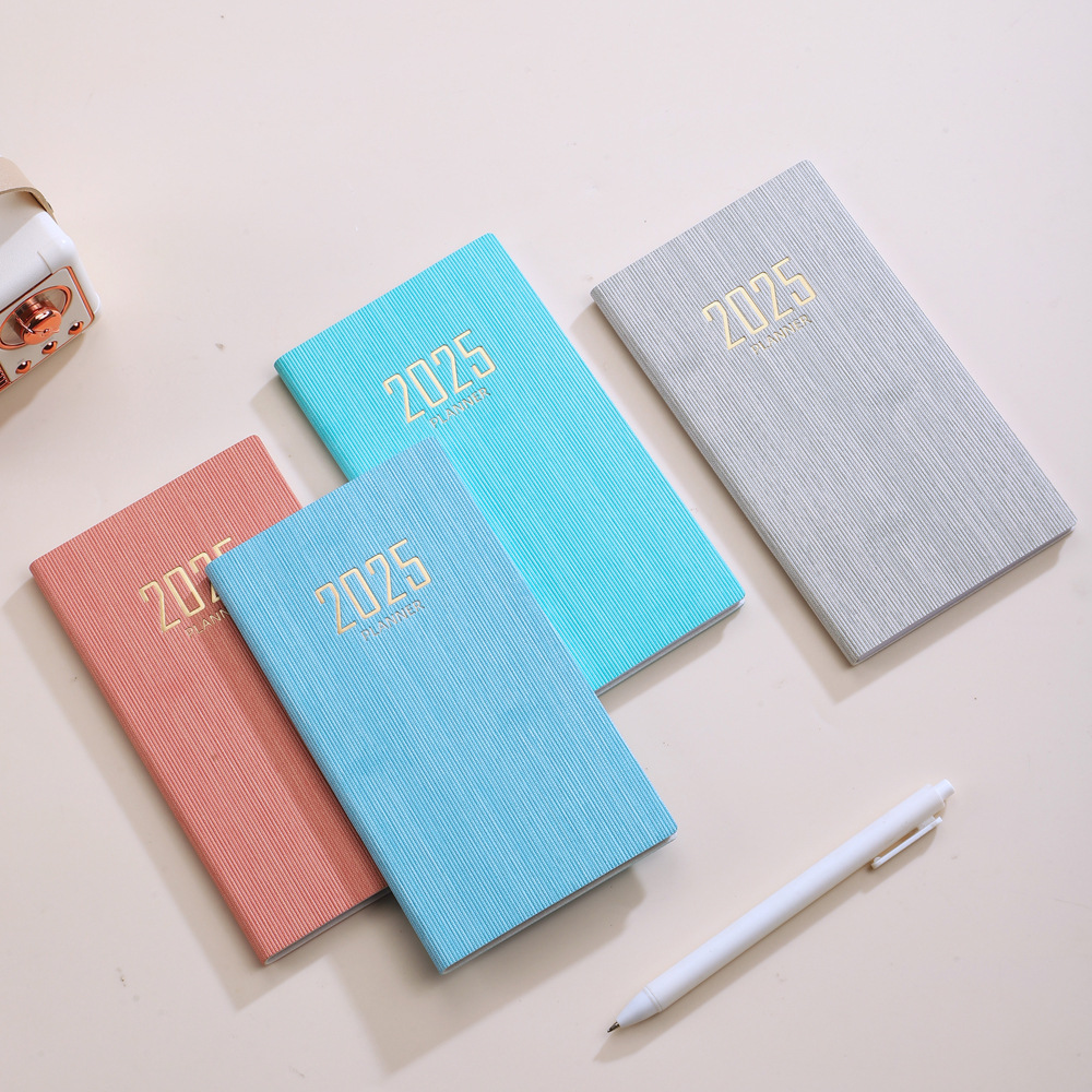 2025 Fashion Portable Schedule Planner, Multicolor Options, Diary/Plan Book