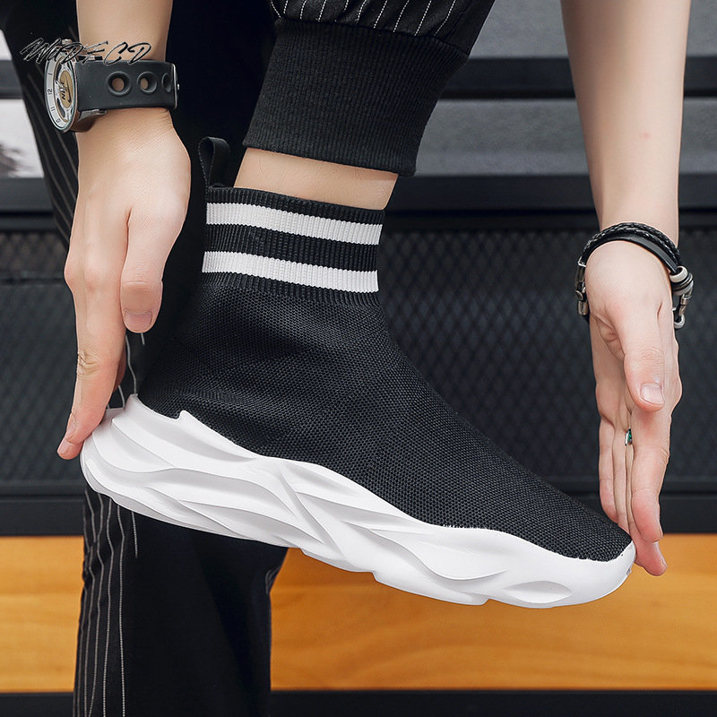 2025 new Men Casual Sneaker Soft Sole Lightweight Running Shoe Fashion Mesh Breathable Height Increased Flat Platform Designer Sock Shoes 25c3 s 52a9